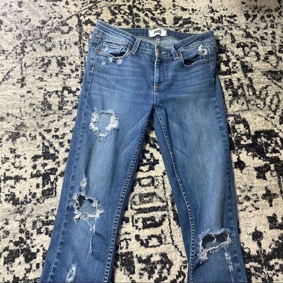 Paige Destroyed Skinny Jeans - Picture 4 of 6